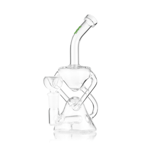 Recycler dab rig under $60 by Hemper in clear colored glass