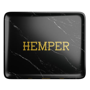 HEMPER  - Luxe Marble Black Rolling Tray