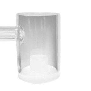 Opaque Bottom Core Reactor Quartz Banger | 14mm Male Joint | 25mm OD | 2mm Thickness