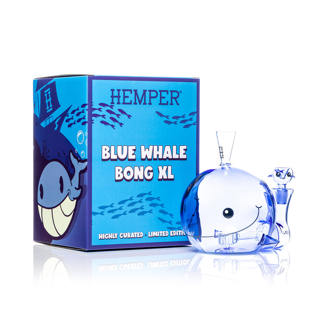 HEMPER- Blue Whale XL Bong 6.25"